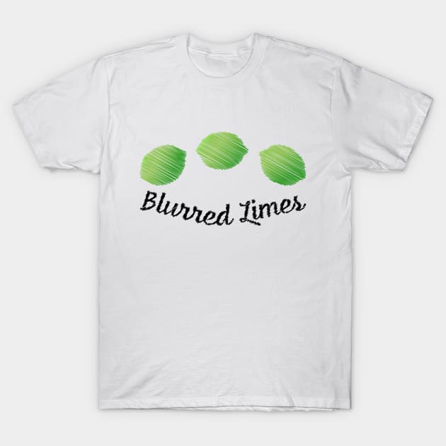 Blurred Limes T-Shirt by Hedgie Designs